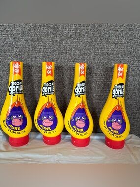 Gorilla Snot Gel Hair Styling Agent 4 Pack 11.99 Ounce High Hold Formula Punk
